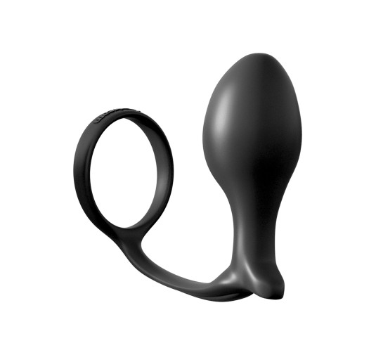 Korek analny ass gasm cock ring advanced black